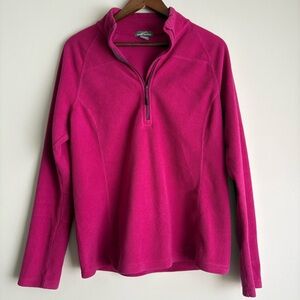 Eddie Bauer 1/4 Zip Fleece Pullover – Bright Pink – Women’s XL